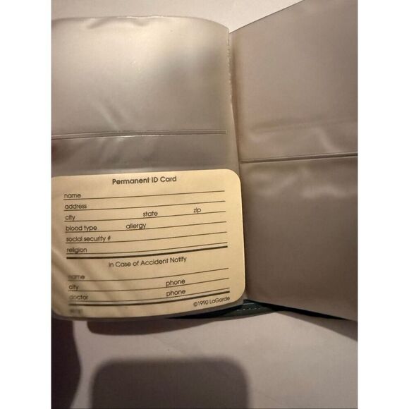 Vintage La Garde by Rolfs Women's Cowhide Leather Purse Wallet Green NWOT - Picture 5 of 10